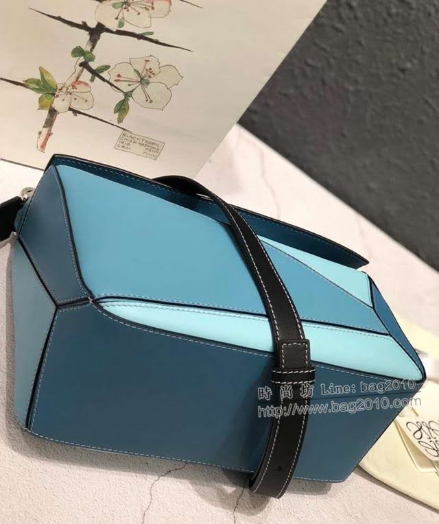 LOEWE經典爆款包包 羅意威小號Puzzle拼接手提斜挎包 10172  tcl1179